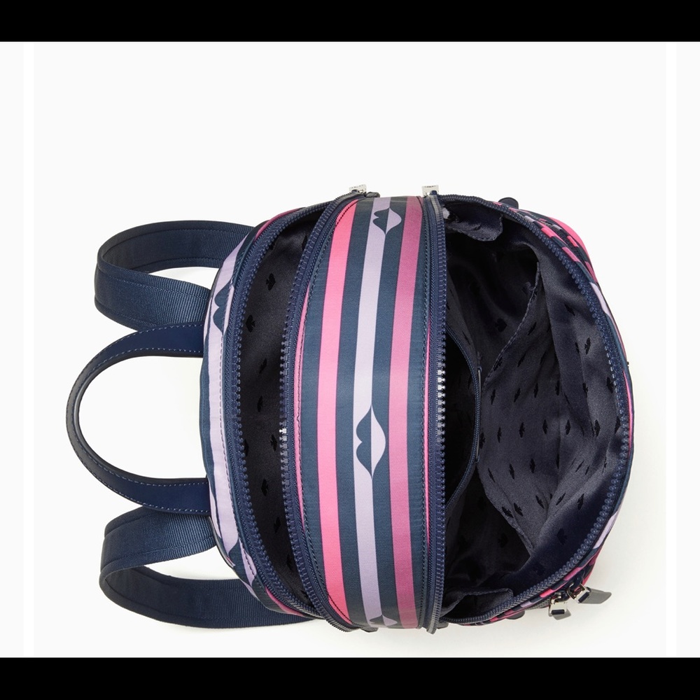 NWT-Kate Spade-karissa nylon print medium backpack - Picture 3 of 4